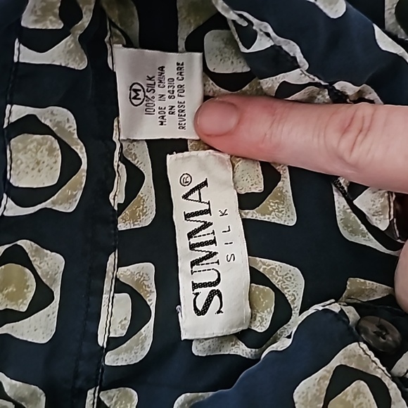 AWESOME SUMMIT SILK BUTTON DOWN SHIRT - Picture 2 of 8